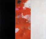 orange-pink 2002, Triptychon, Acryl auf Leinwand, 180 x 210 cm
