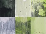 darkgreen 6, 2017, Collage, 16x21 cm